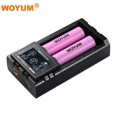 Vape 18650 ZK2 2 Bay LCD display high speedy smart rechargeable Li-ion batteries restoration battery charger